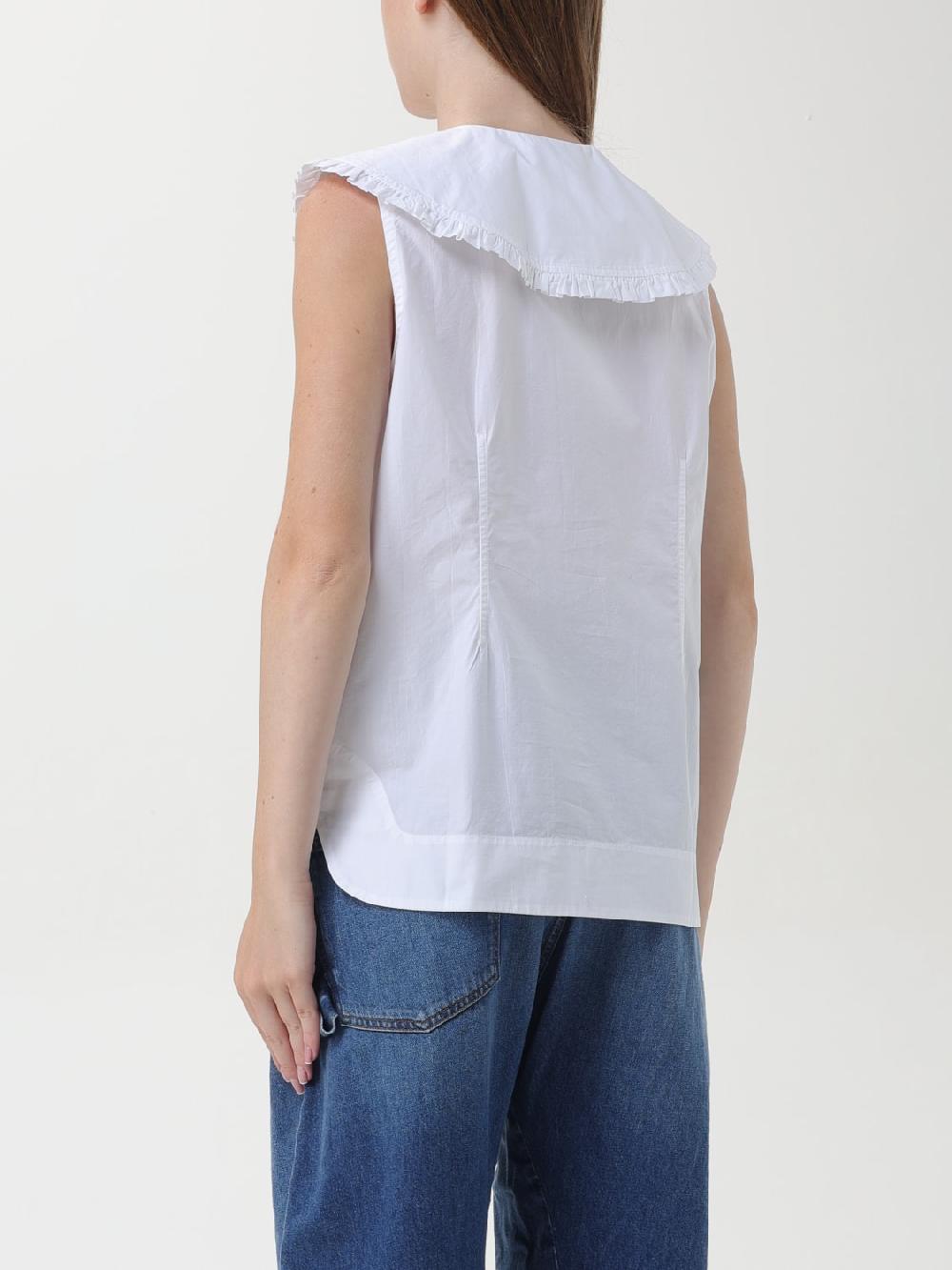Giglio Camicia in popeline di cotone Ganni Sconto