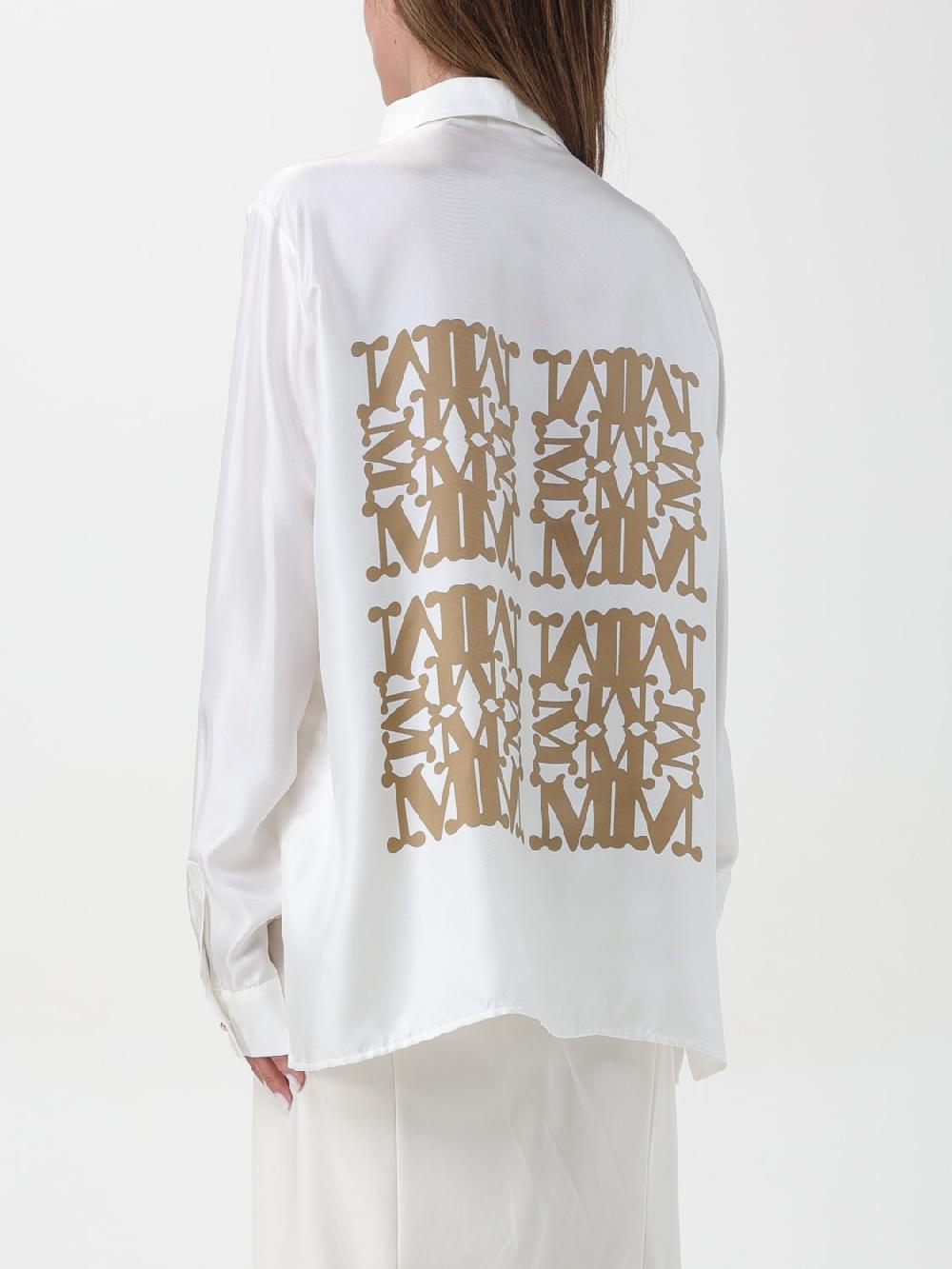 Giglio Camicia Monogram Max Mara di seta In Vendita