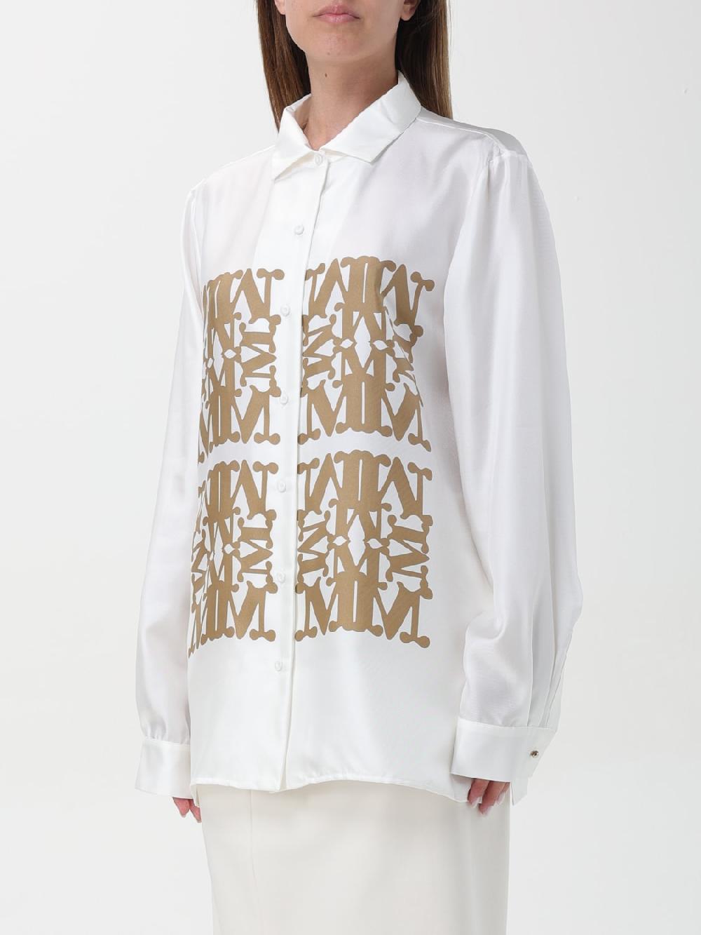 Giglio Camicia Monogram Max Mara di seta In Vendita