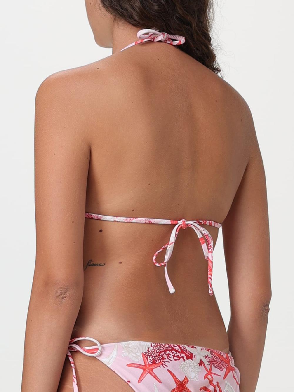 Giglio Bikini top Versace in lycra stampata Offerte