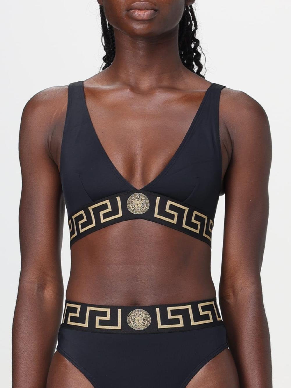 Giglio Costume Bikini Top Greca Versace Giglio Costume Bikini Top Greca Versace