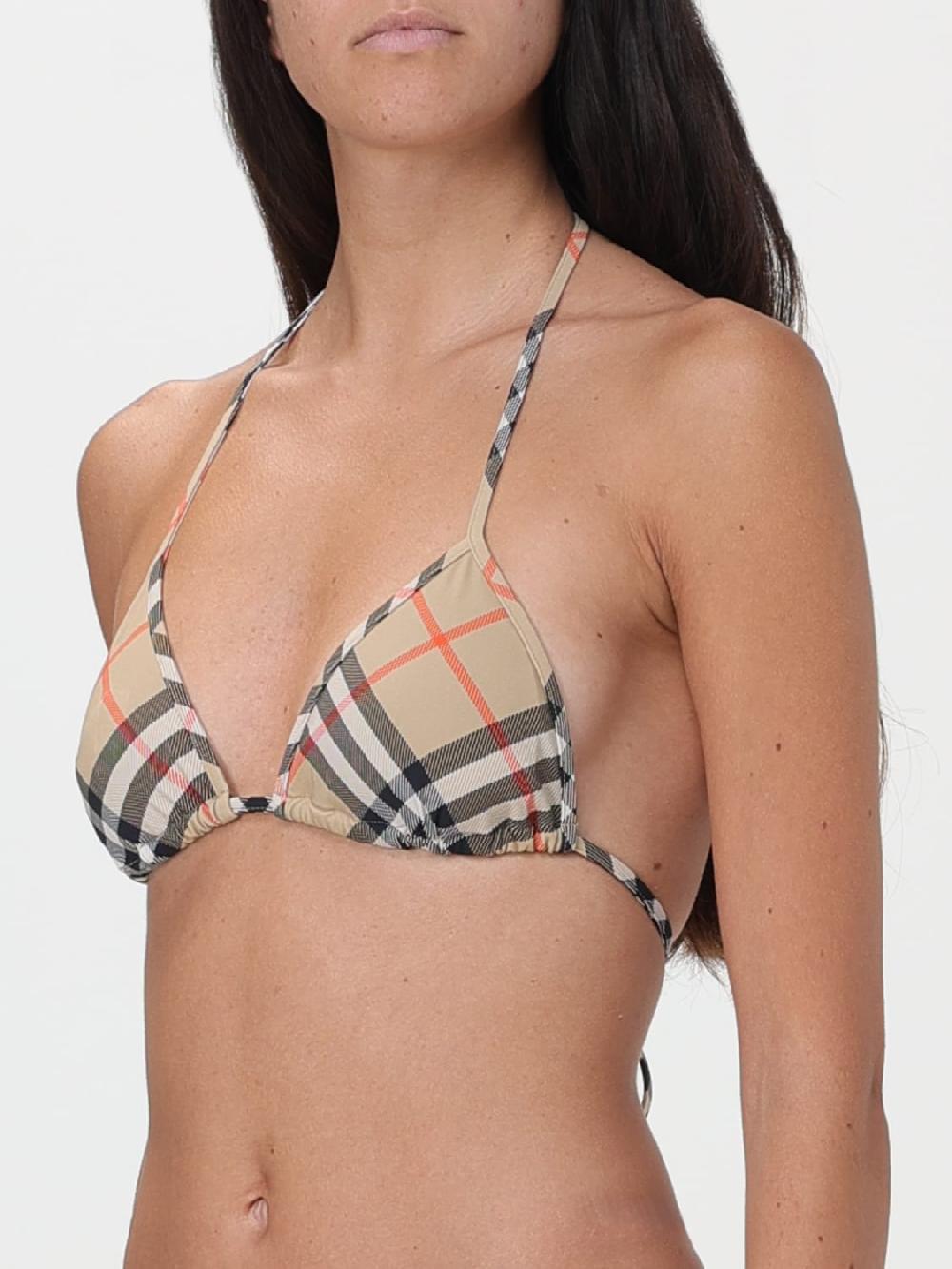 Giglio Costume Bikini Top Burberry check Vendita Economica