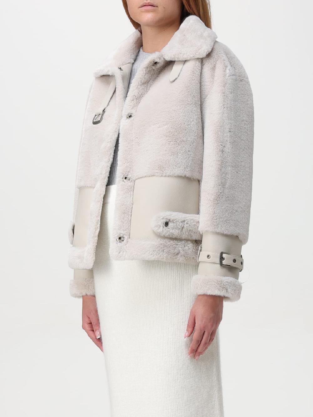 Giglio Pelliccia sintetica Twinset con fibbie In Linea