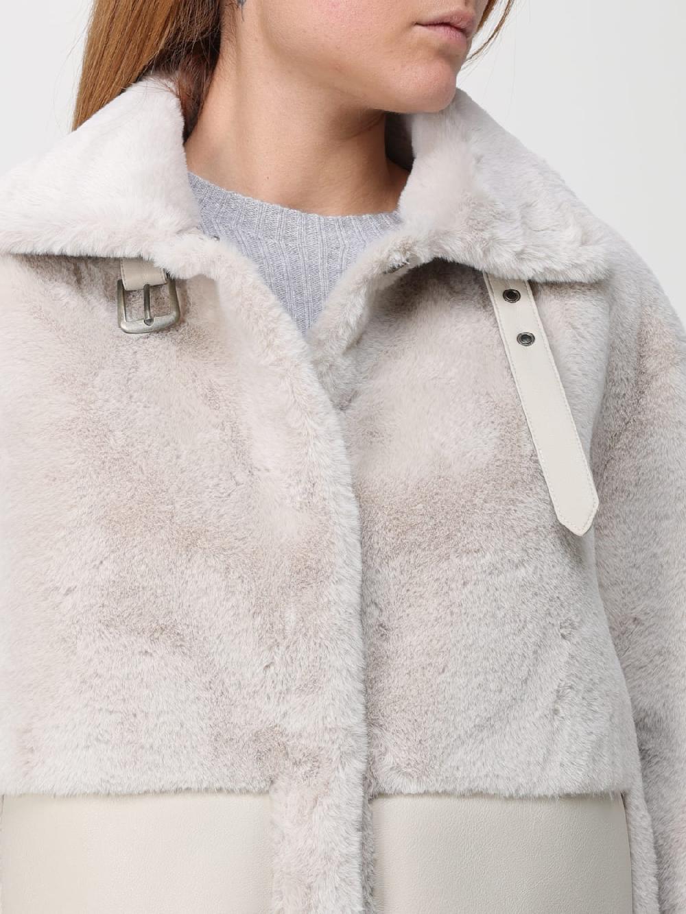 Giglio Pelliccia sintetica Twinset con fibbie In Linea