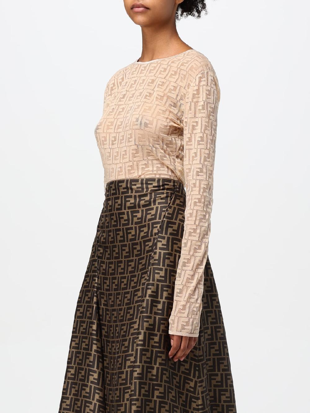 Giglio Body FF Fendi in tessuto stretch Pezzi Unici