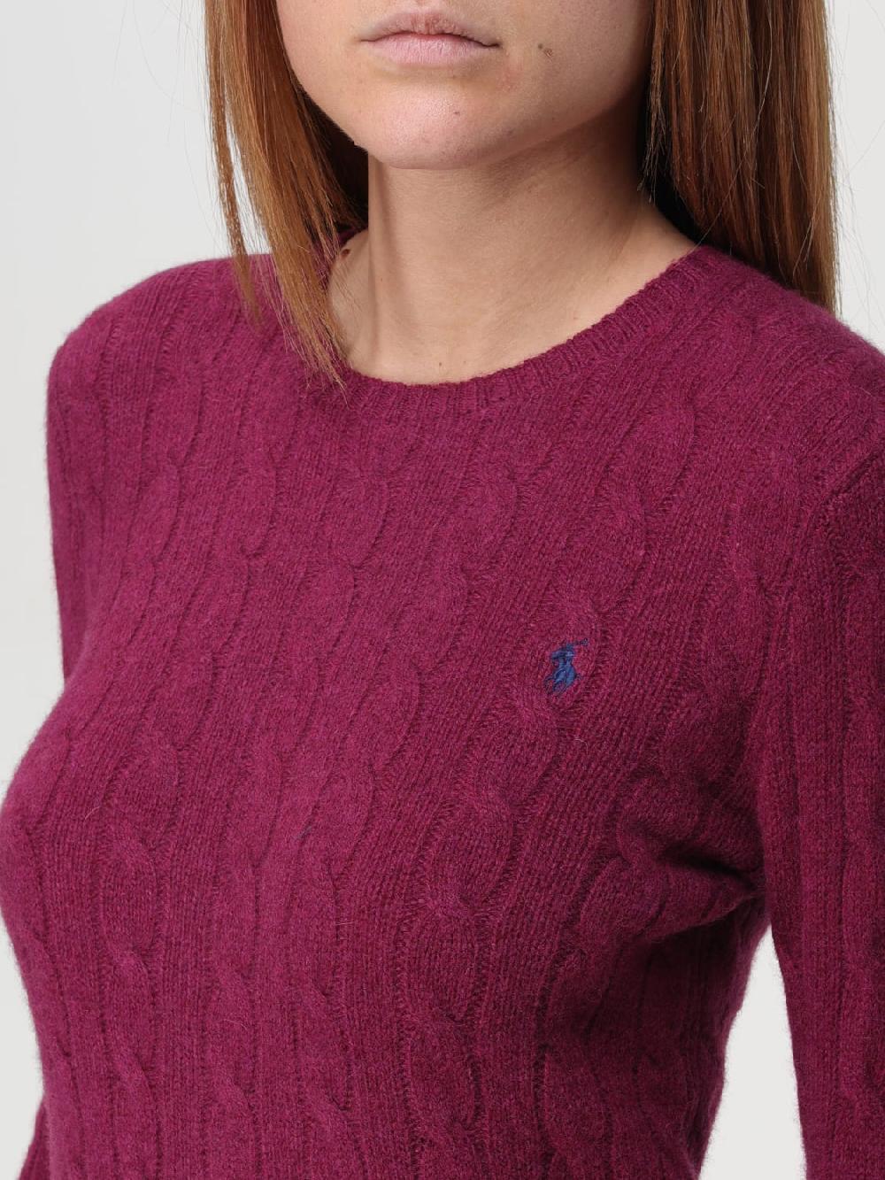 Giglio Maglia Polo Ralph Lauren in lana con lavorazione intrecciata Acquista Ora