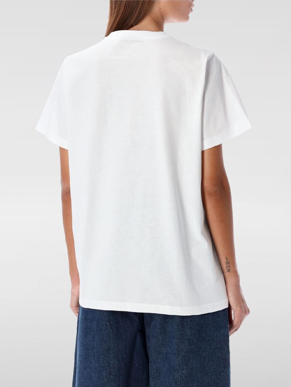 Giglio T-shirt con stampa Gatto Ganni Sottocosto