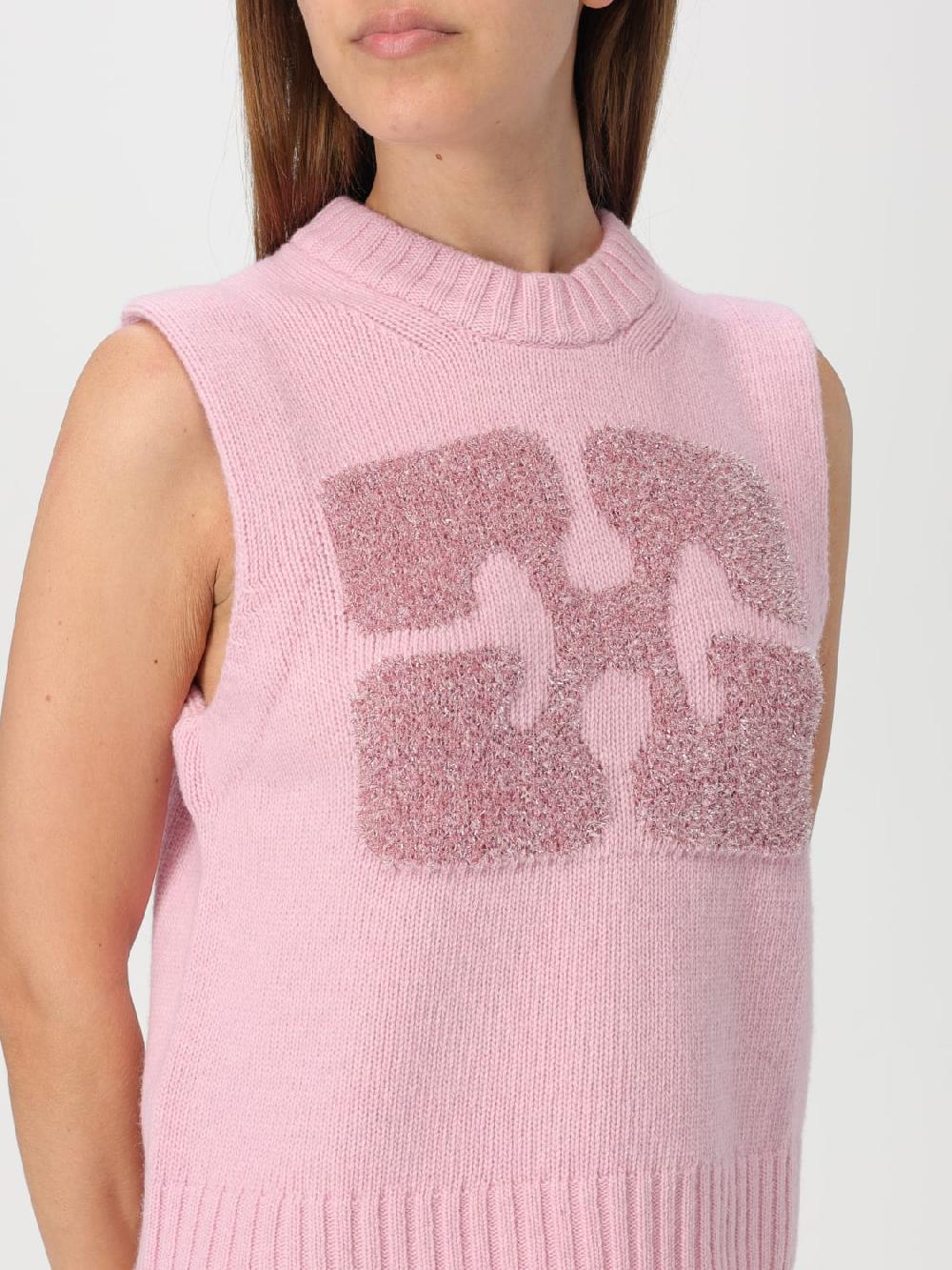 Giglio Maglia con logo metallic Ganni Presa