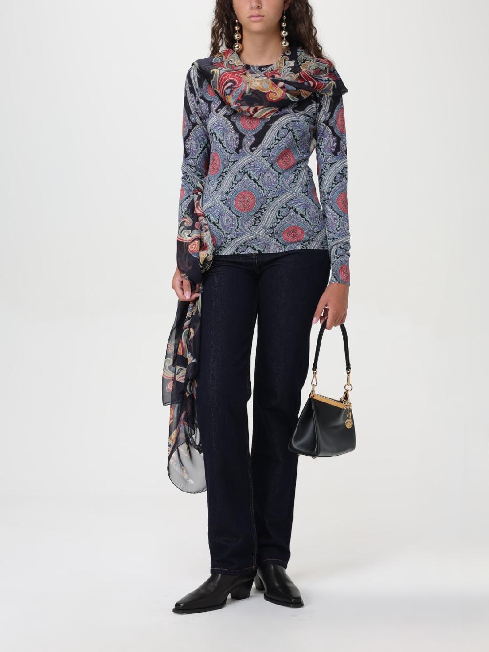 Giglio Maglia a girocollo Etro Paisley Sconto