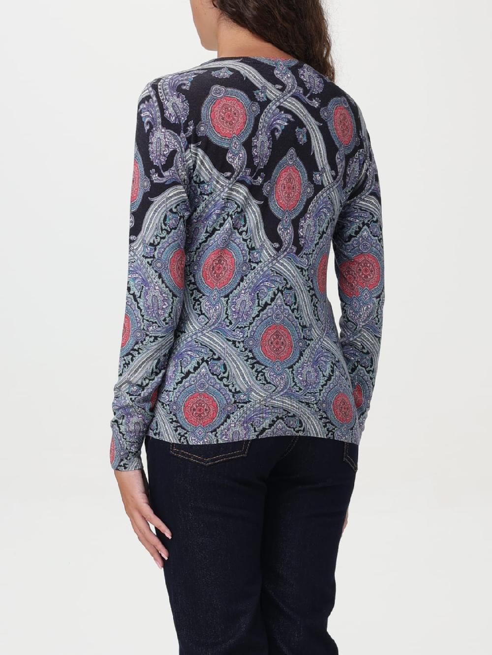 Giglio Maglia a girocollo Etro Paisley Sconto