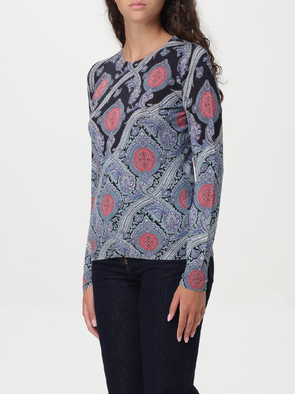 Giglio Maglia a girocollo Etro Paisley Sconto