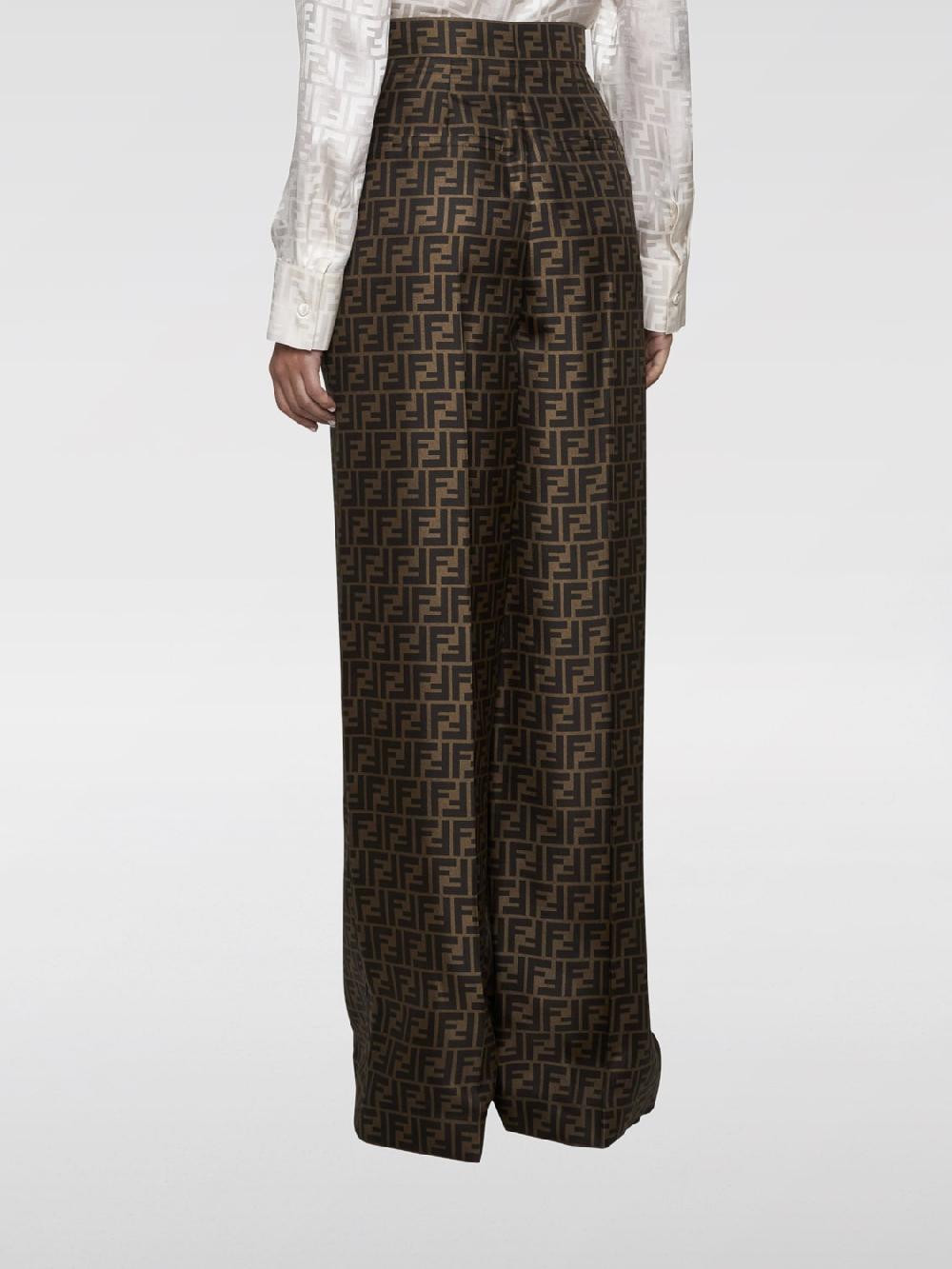 Giglio Pantalone a vita alta FF Fendi Promozione