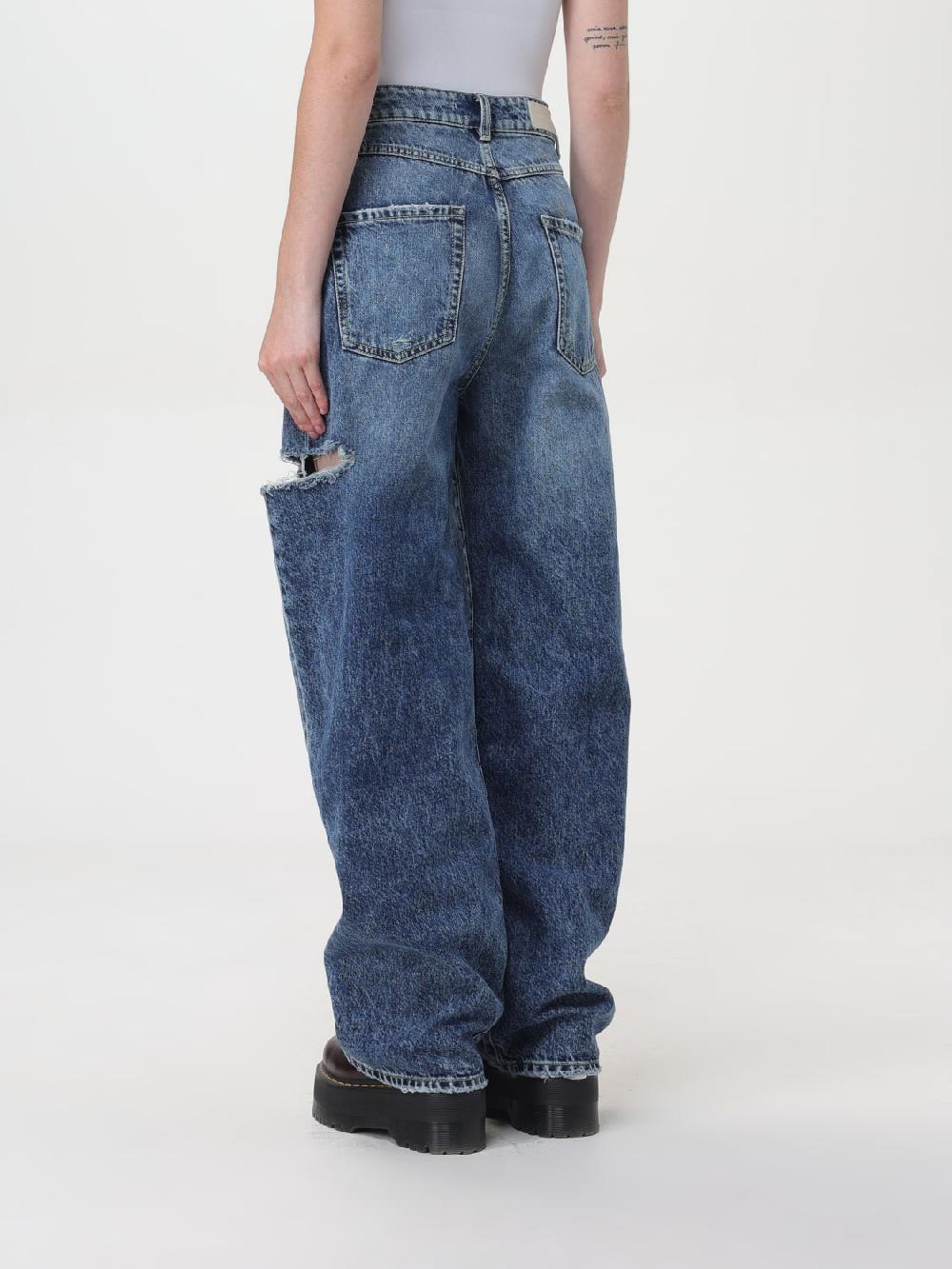 Giglio Jeans largo Poppy con rotture Icon Denim Los Angeles Pezzi Unici