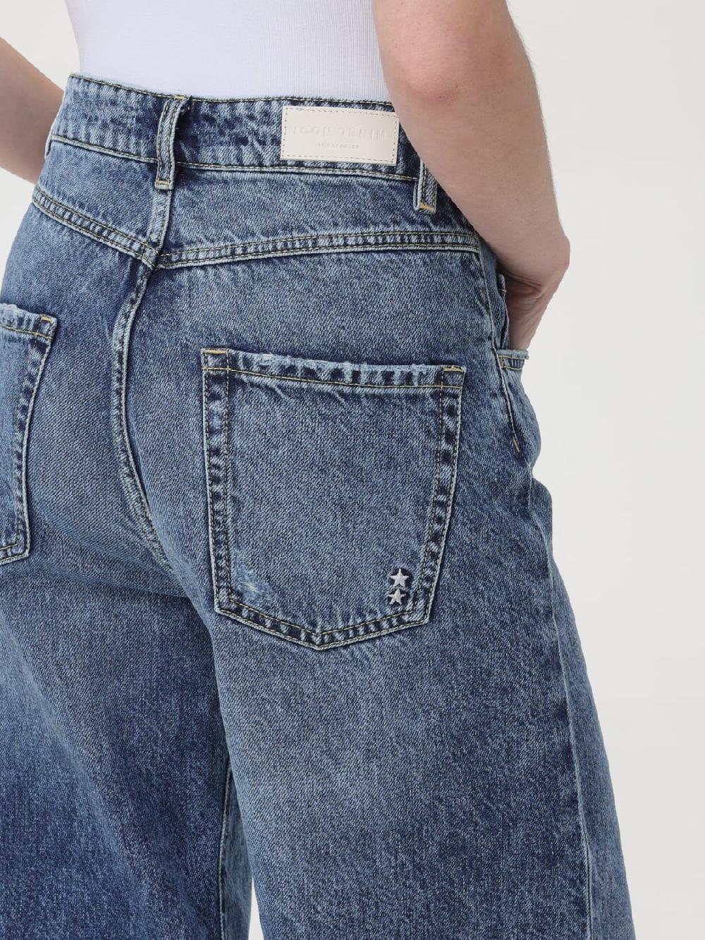 Giglio Jeans largo Poppy con rotture Icon Denim Los Angeles Pezzi Unici