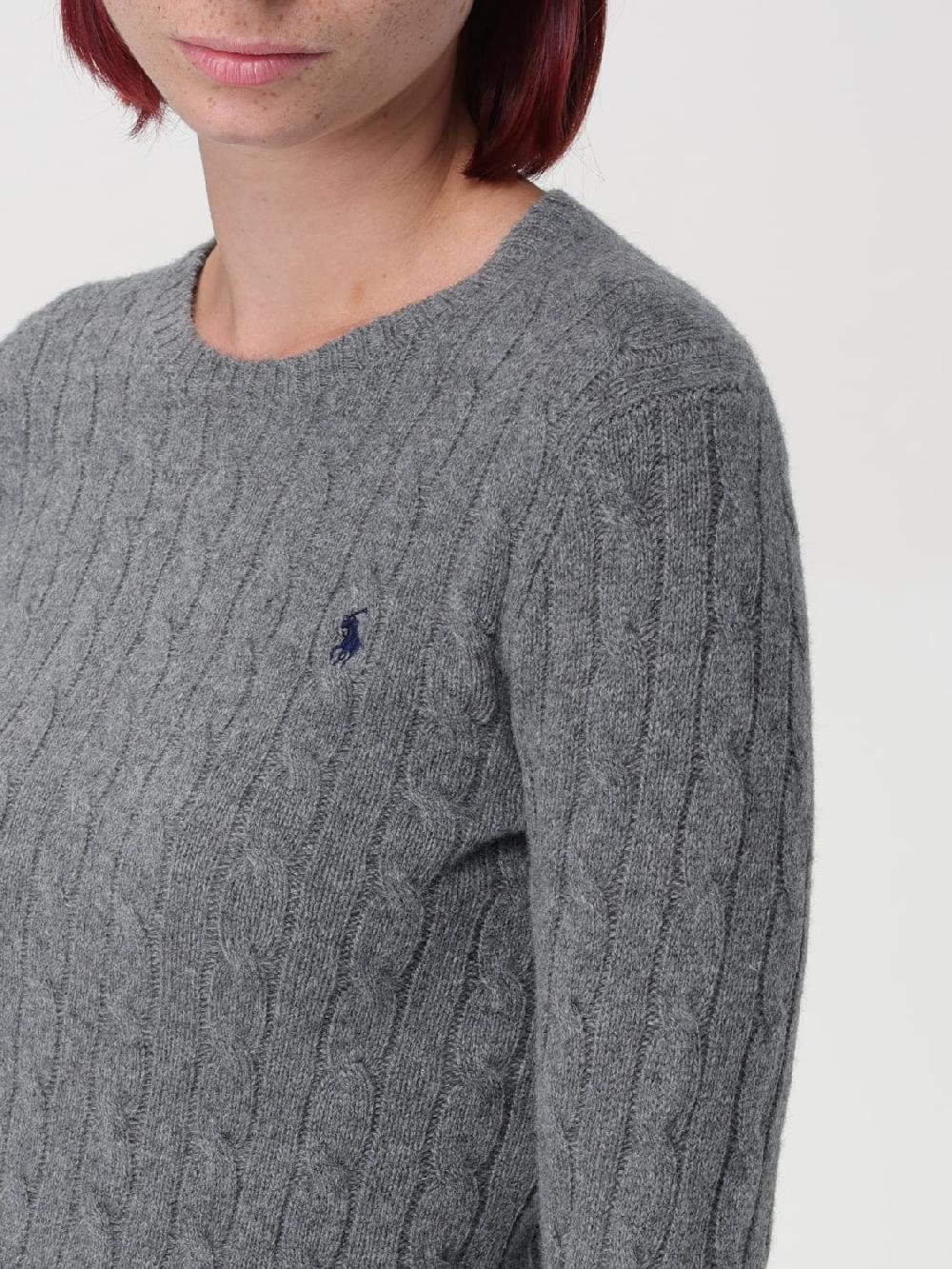 Giglio Maglia Polo Ralph Lauren in lana con lavorazione intrecciata Shopping Online
