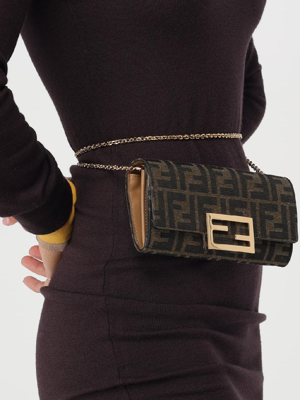 Giglio Borsa wallet Baguette Fendi in tessuto jacquard I Più Venduti