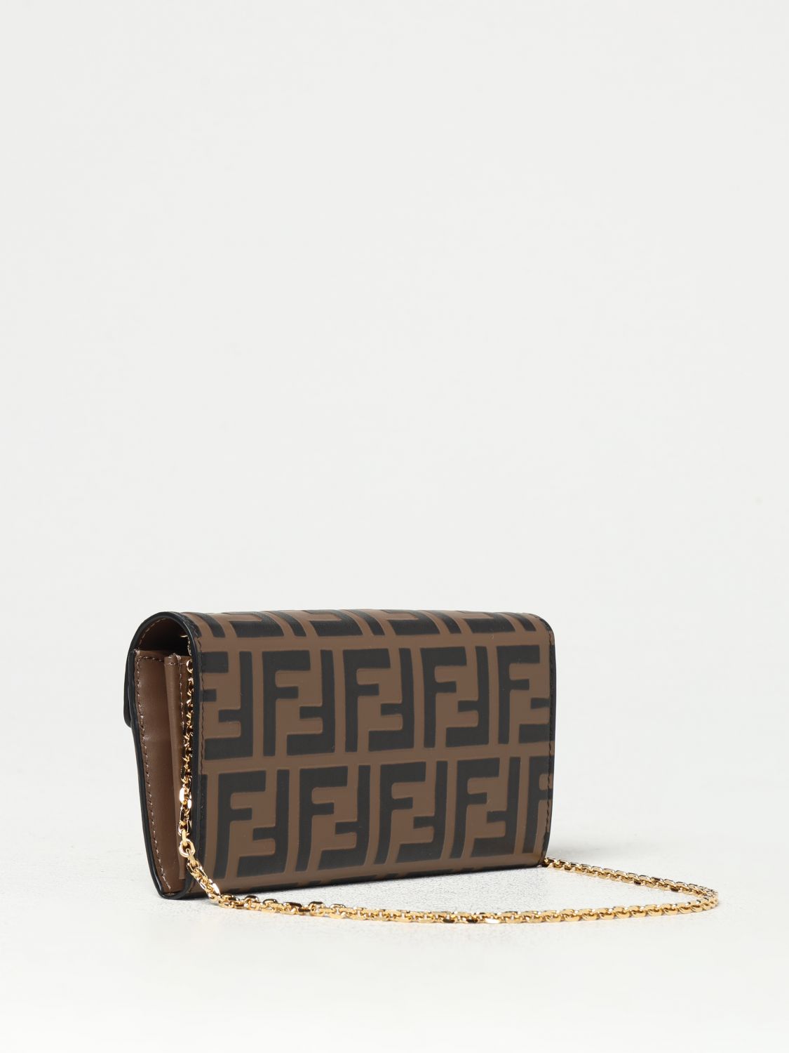 Giglio Borsa wallet Diamonds Fendi in pelle con FF all over Italy