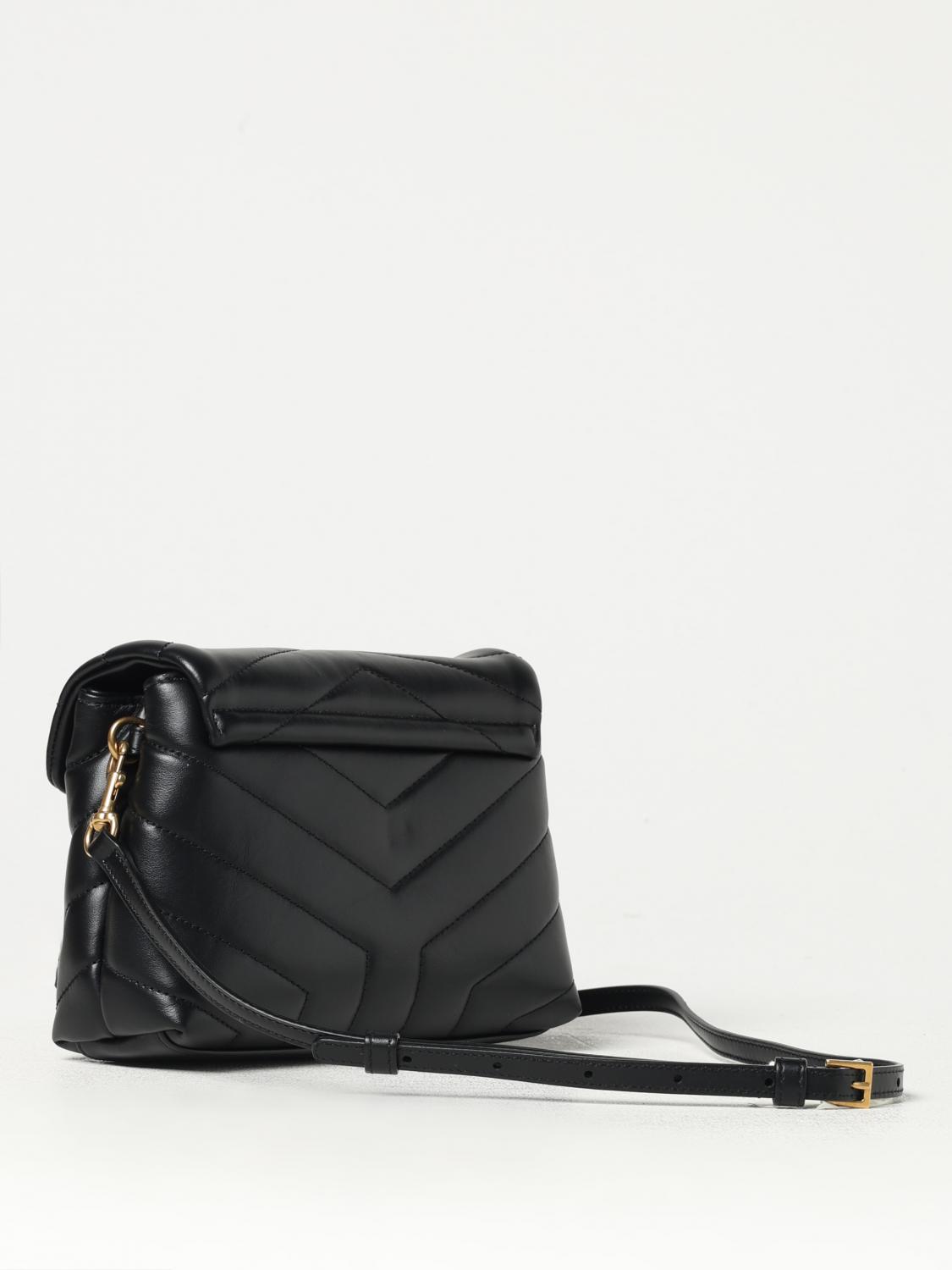 Giglio Borsa Loulou Toy Saint Laurent in pelle chevron In Linea