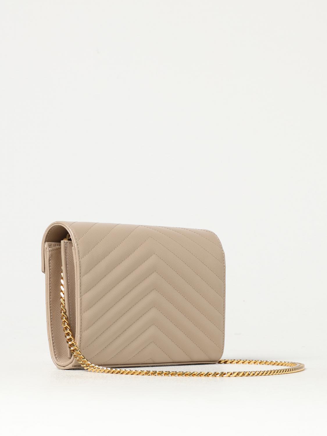 Giglio Borsa Cassandre Saint Laurent in pelle grain de poudre Nuovo