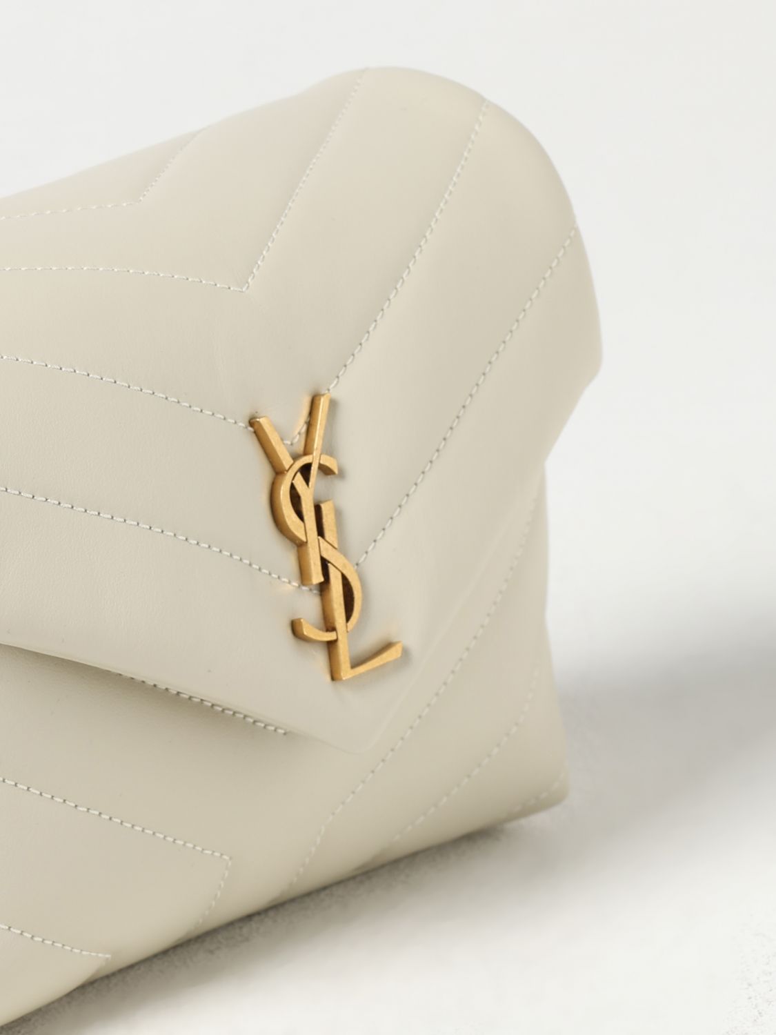 Giglio Borsa Loulou Toy Saint Laurent in pelle chevron Qualità Garantita
