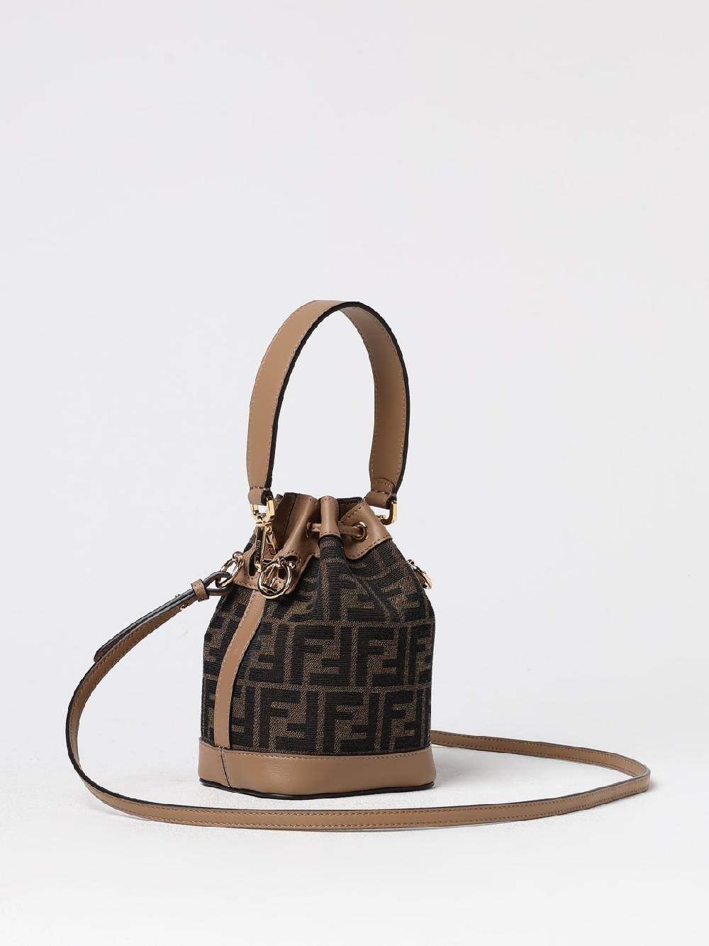 Giglio Borsa Mon Tresor Fendi in tessuto FF jacquard e pelle Shopping Online