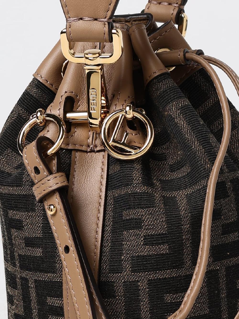 Giglio Borsa Mon Tresor Fendi in tessuto FF jacquard e pelle Shopping Online
