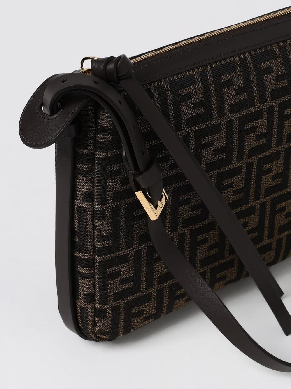 Giglio Borsa Simply Fendi in tessuto con monogram FF jacquard Vendita Economica