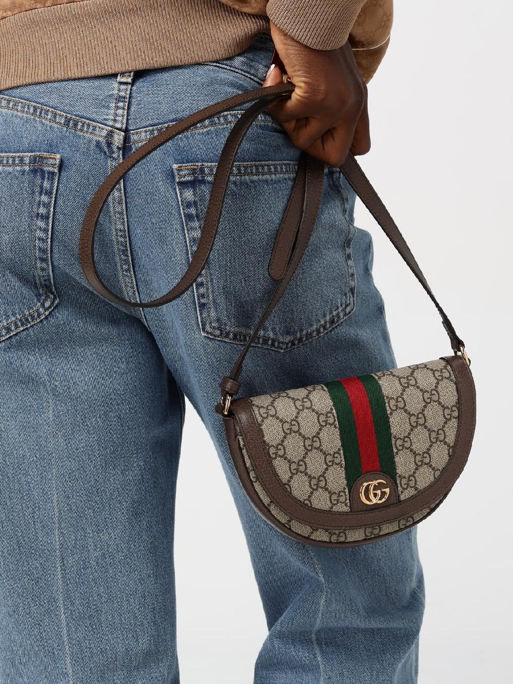 Giglio Borsa mini Ophidia Gucci in tessuto GG Supreme e pelle a grana I Più Venduti