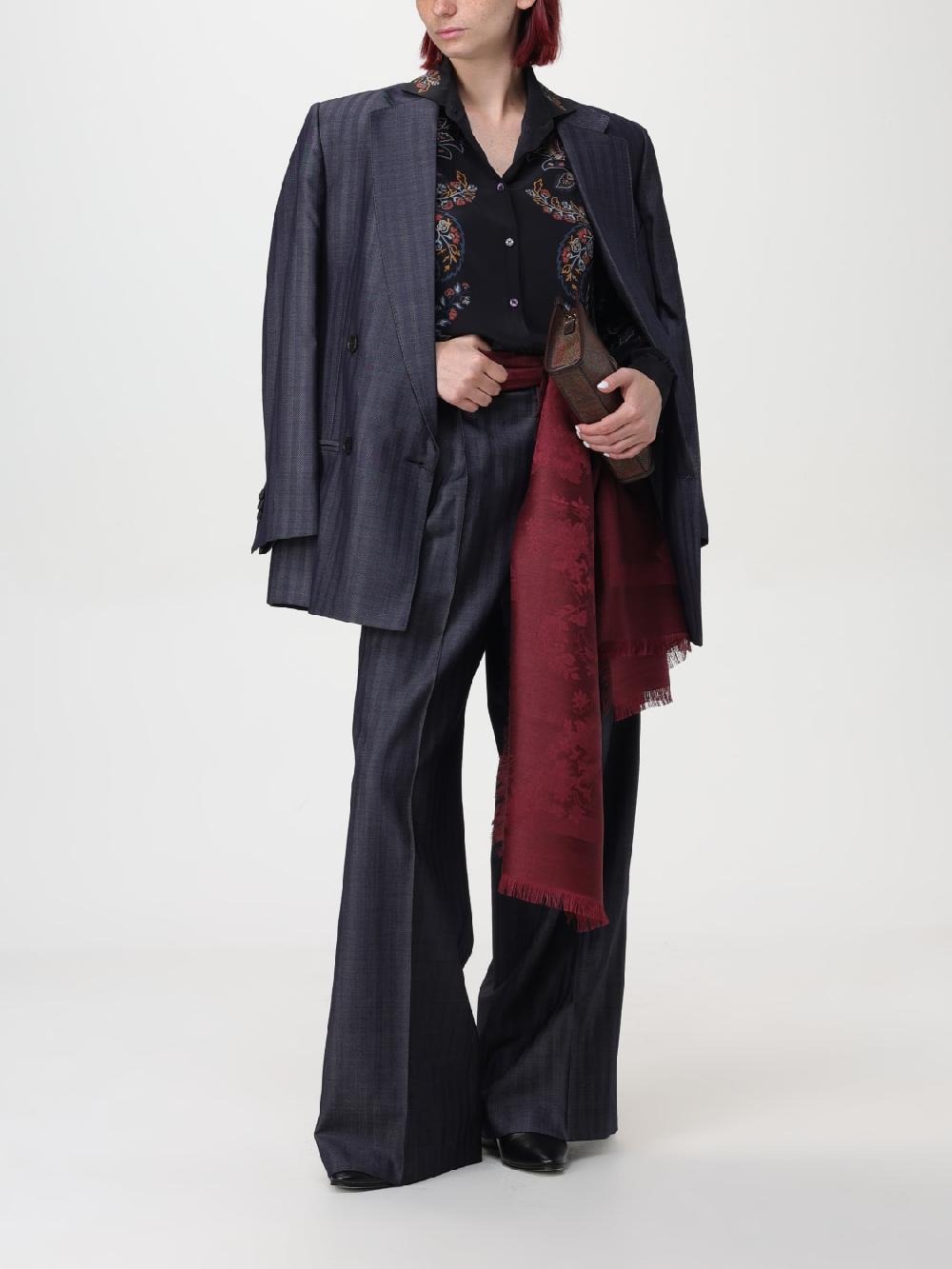 Giglio Borsa Etro in cotone spalmato con Paisley all over Italia