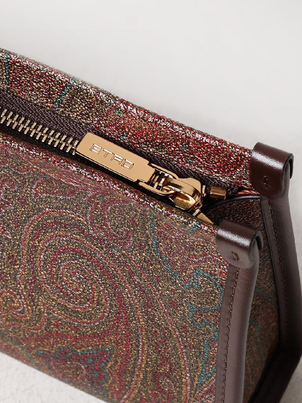 Giglio Borsa Etro in cotone spalmato con Paisley all over Italia