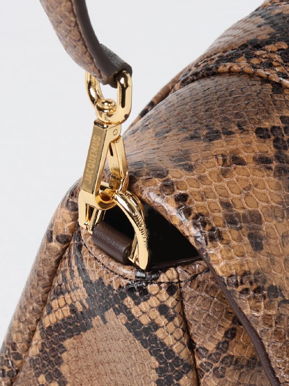 Giglio Borsa Jacquemus in pelle stampa pitone In Linea
