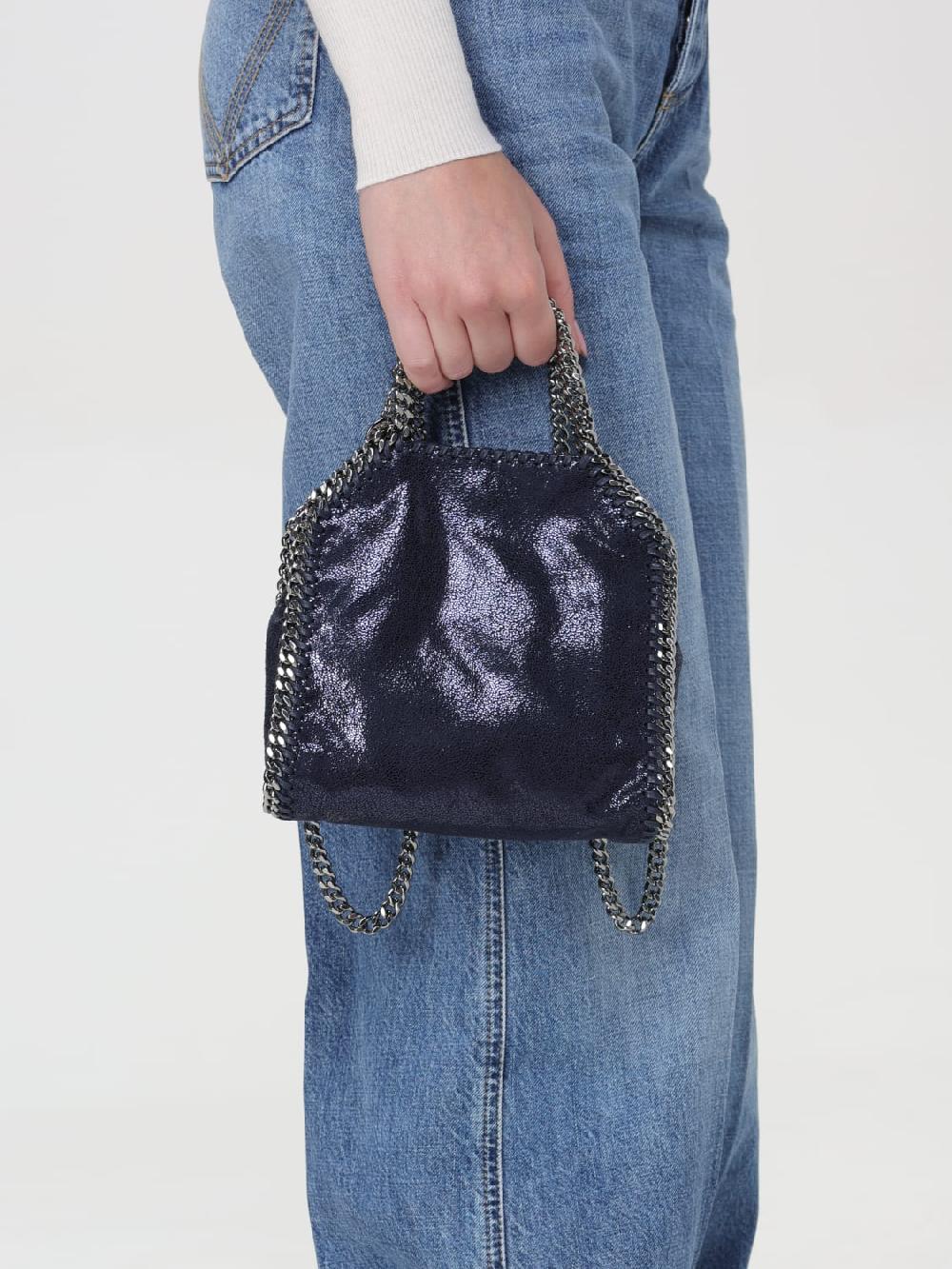 Giglio Borsa Falabella Mini Stella McCartney in pelle sintetica cracklè Vendita