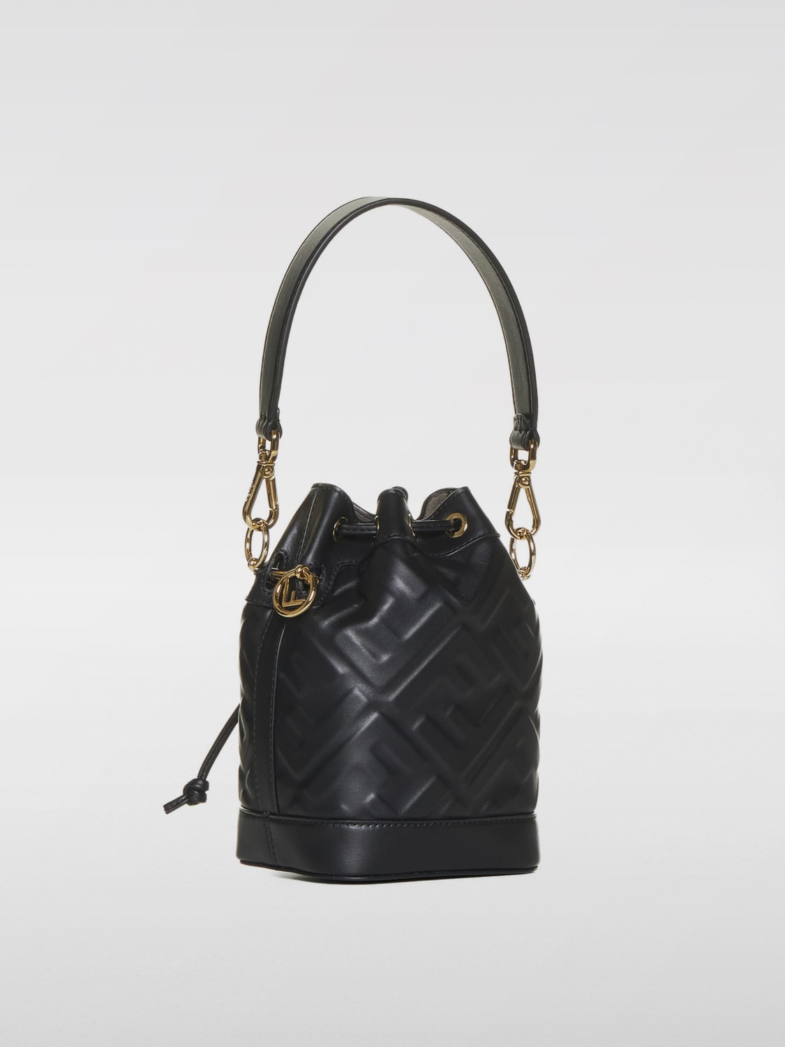 Giglio Borsa Mon Tresor Fendi in pelle con monogram FF all over Outlet