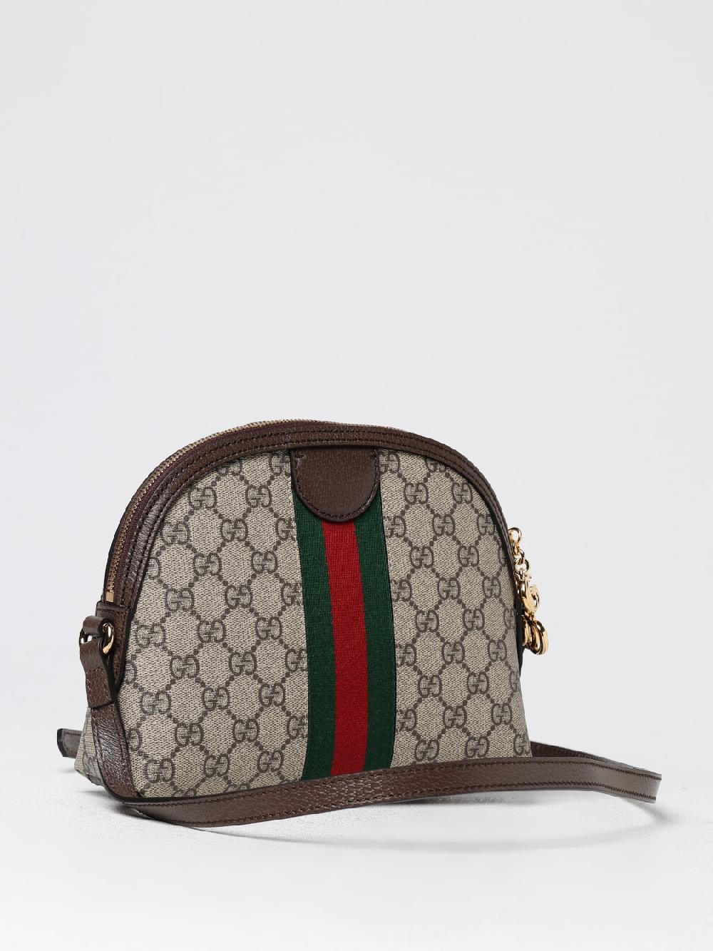 Giglio Borsa Ophidia Gucci in tessuto GG Supreme e pelle a grana Vendita Calda