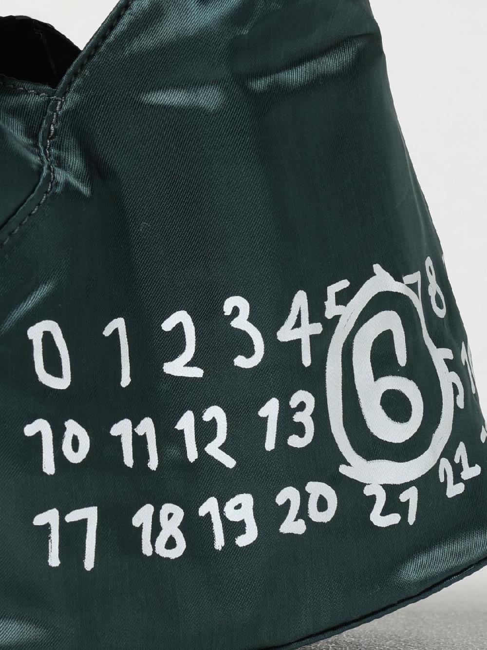 Giglio Borsa Japanese MM6 Maison Margiela in viscosa e pelle con stampa logo I Più Venduti