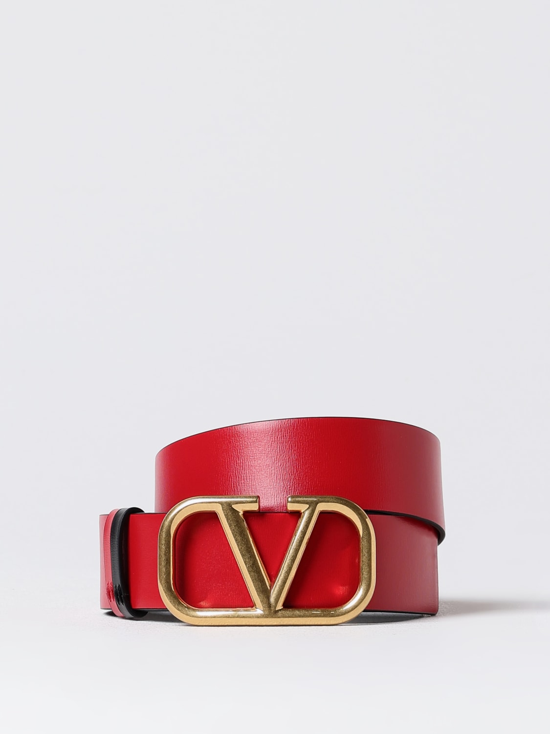 Giglio Cintura VLogo Signature Valentino Garavani reversibile in pelle Soddisfazione Garantita