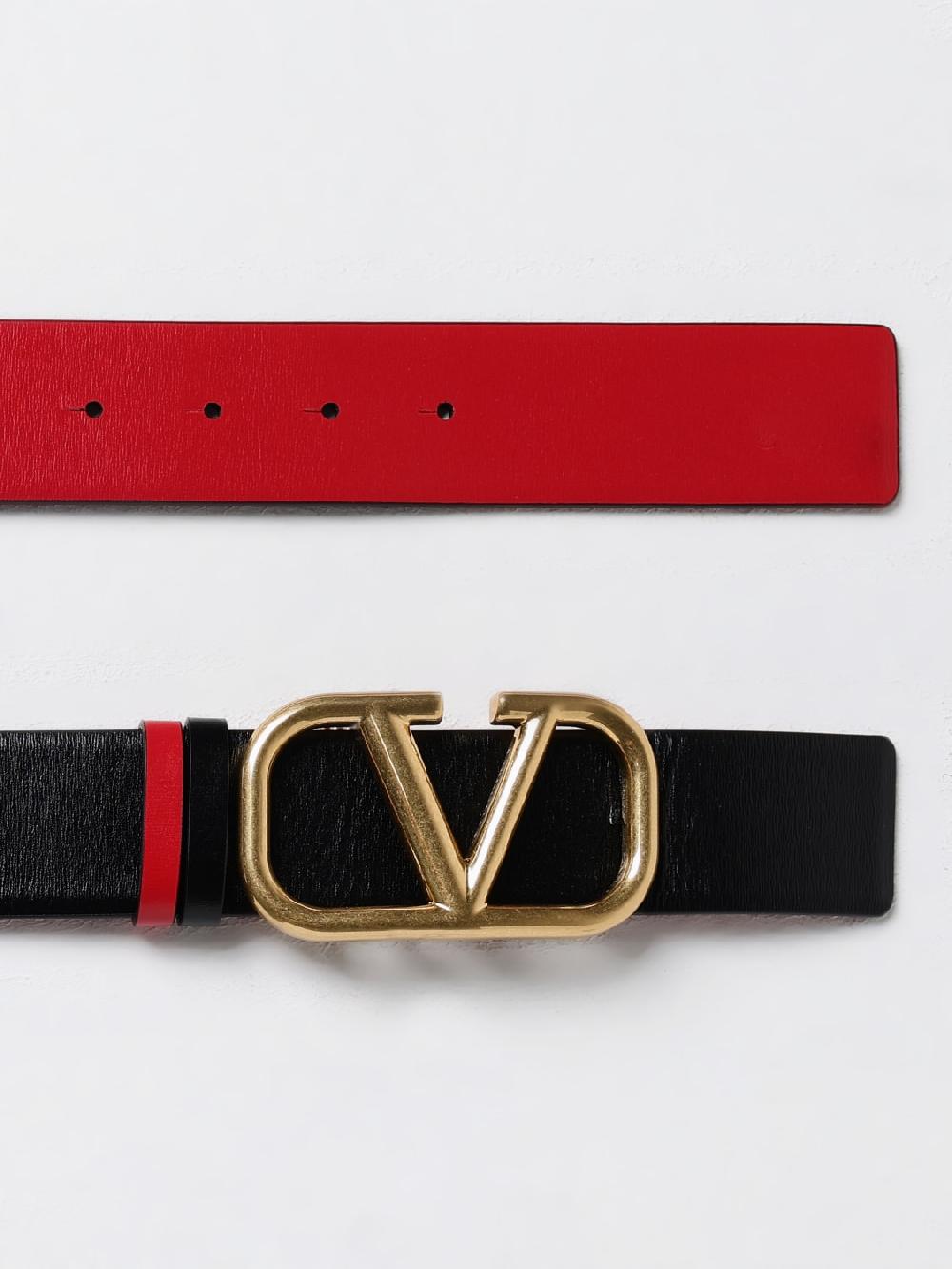 Giglio Cintura VLogo Signature Valentino Garavani reversibile in pelle Soddisfazione Garantita