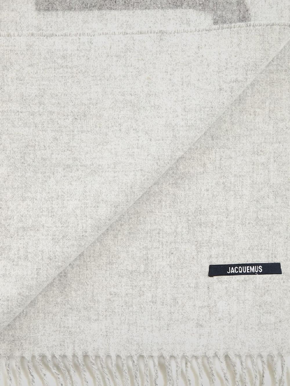 Giglio Sciarpa con maxi logo Jacquemus in lana Vendita Economica