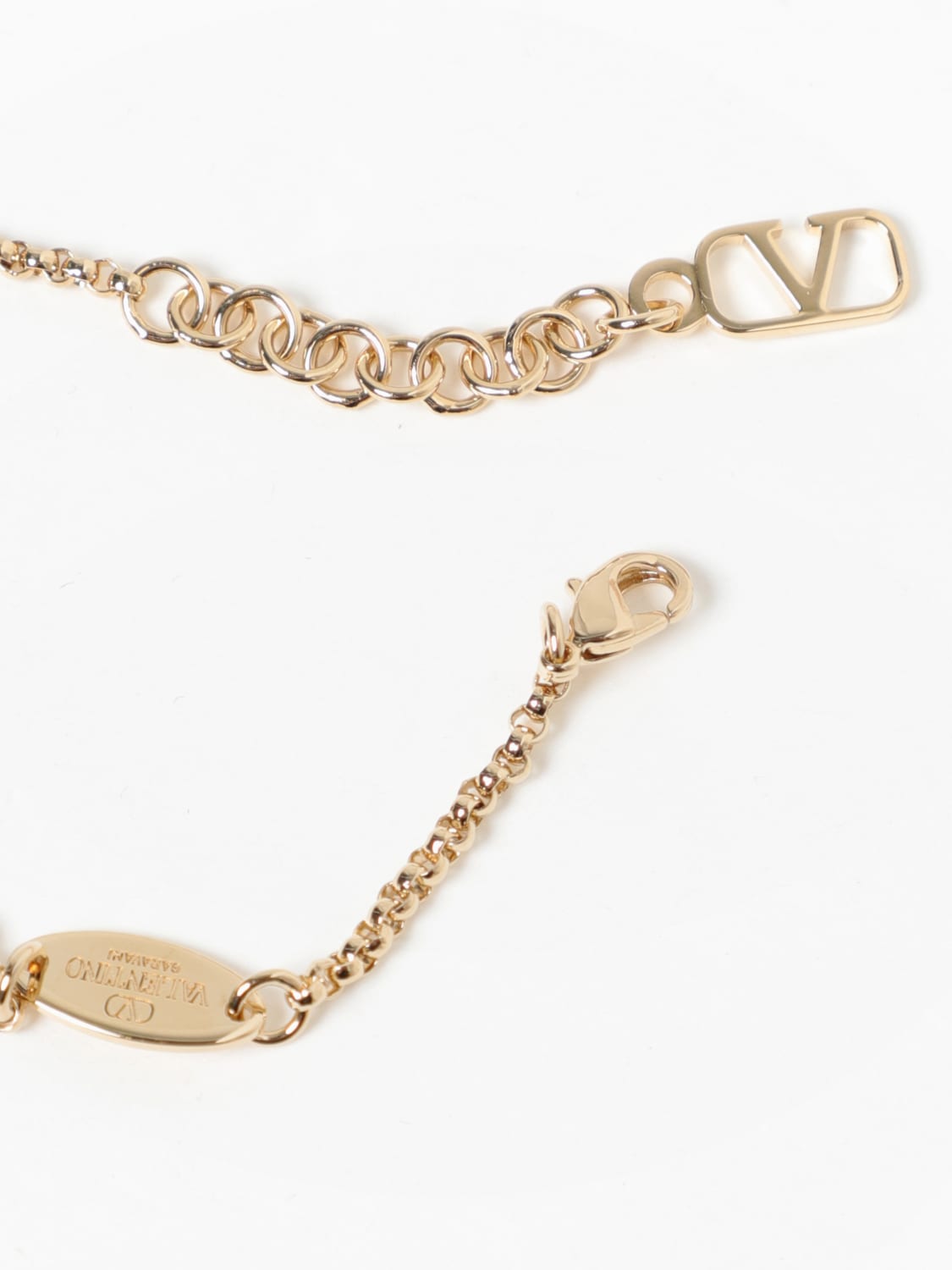 Giglio Bracciale VLogo Signature Valentino Garavani in ottone con strass In Linea