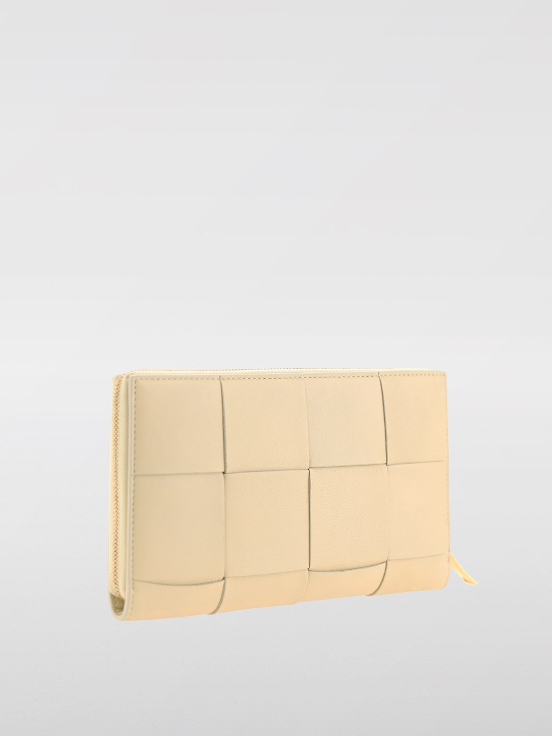 Giglio Portafoglio Cassette Bottega Veneta in pelle intrecciata Sottocosto