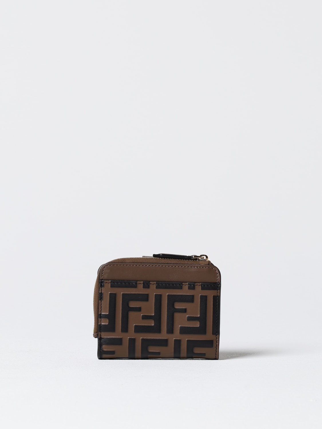 Giglio Portafoglio FF Diamonds Fendi in pelle con monogram FF embossed Nuova