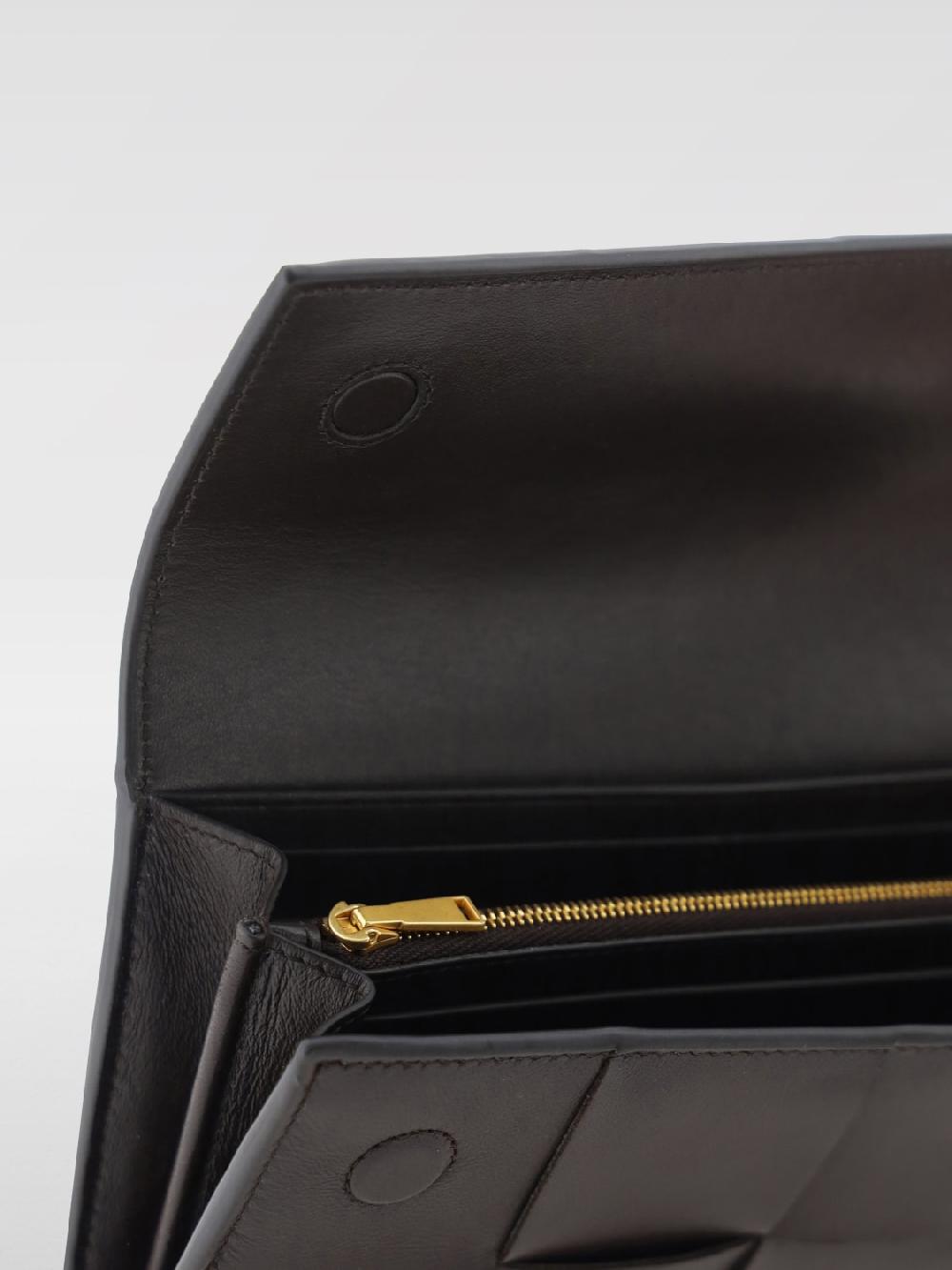 Giglio Portafoglio Cassette Bottega Veneta in pelle intrecciata Nuovo