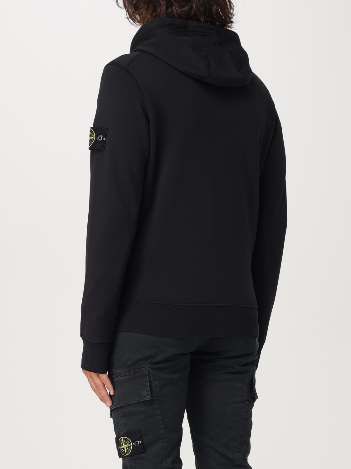 Giglio Felpa con cappuccio e zip Stone Island Spedizione Gratuita