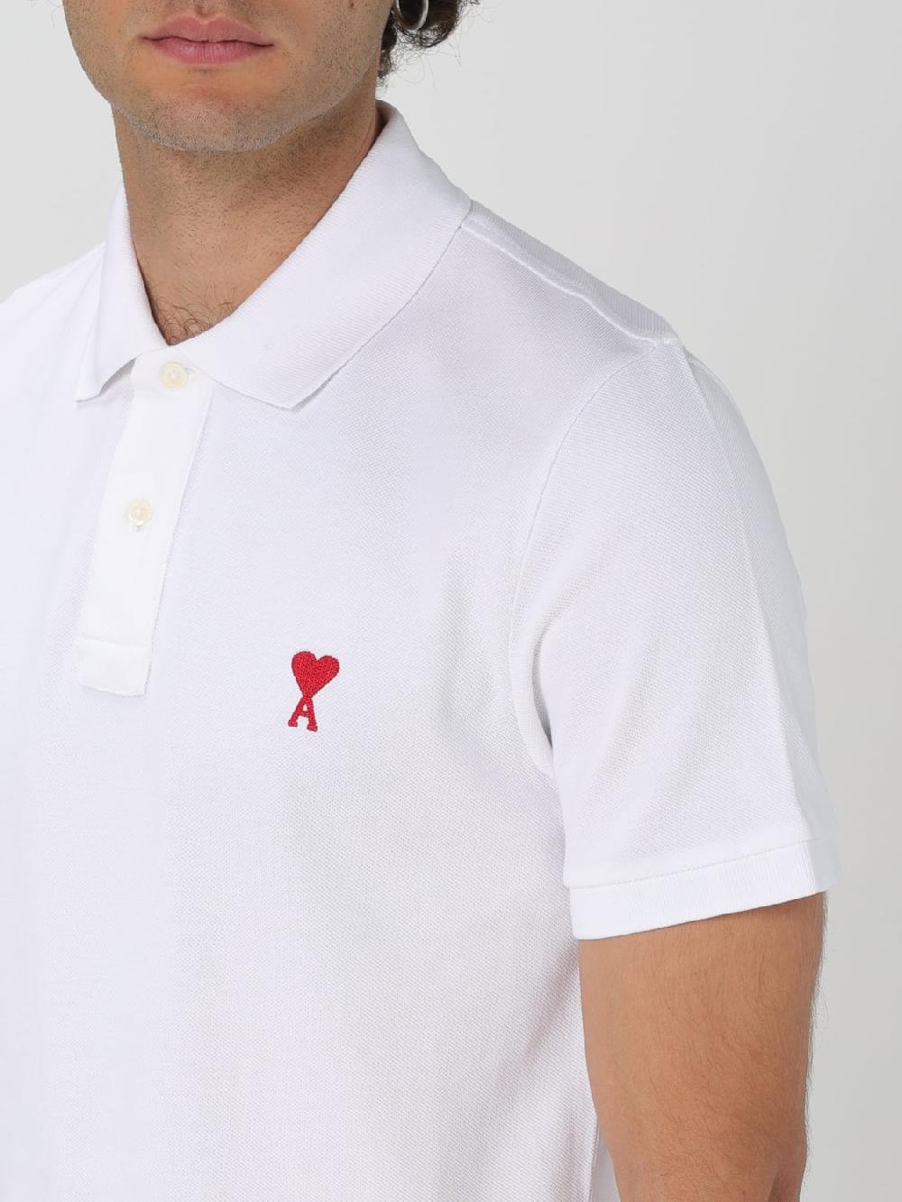 Giglio Polo in cotone Ami Paris Soddisfazione Garantita