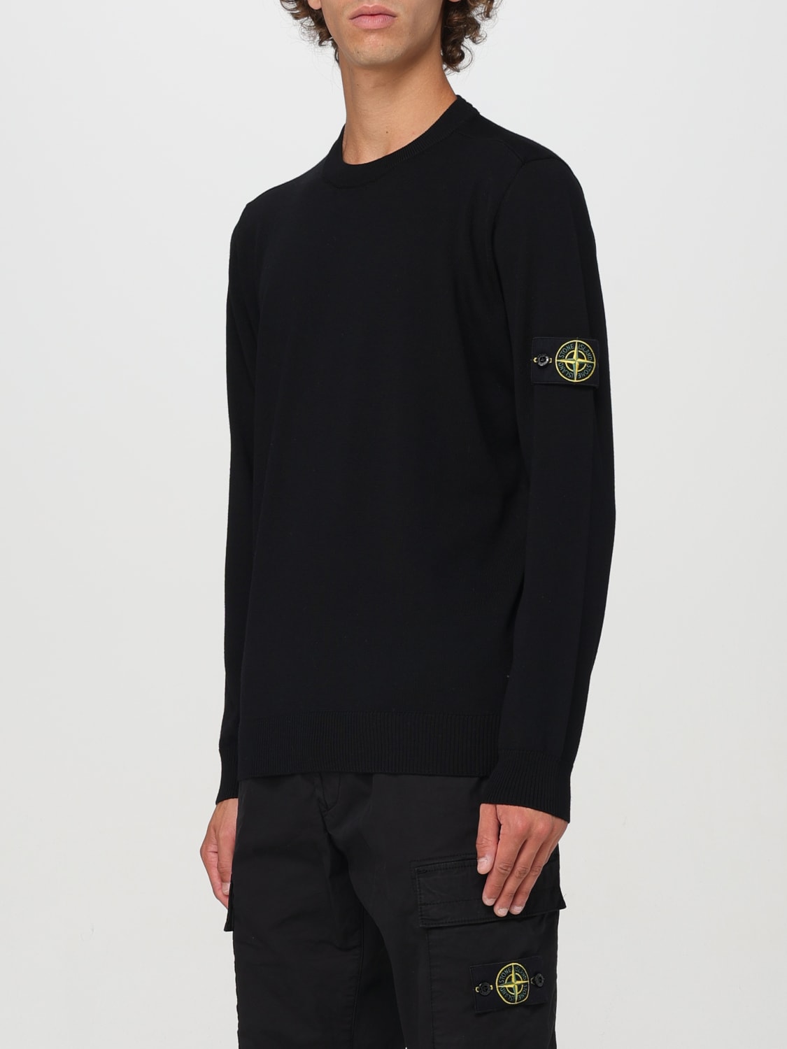 Giglio Maglia basic Stone Island in lana vergine Offerta