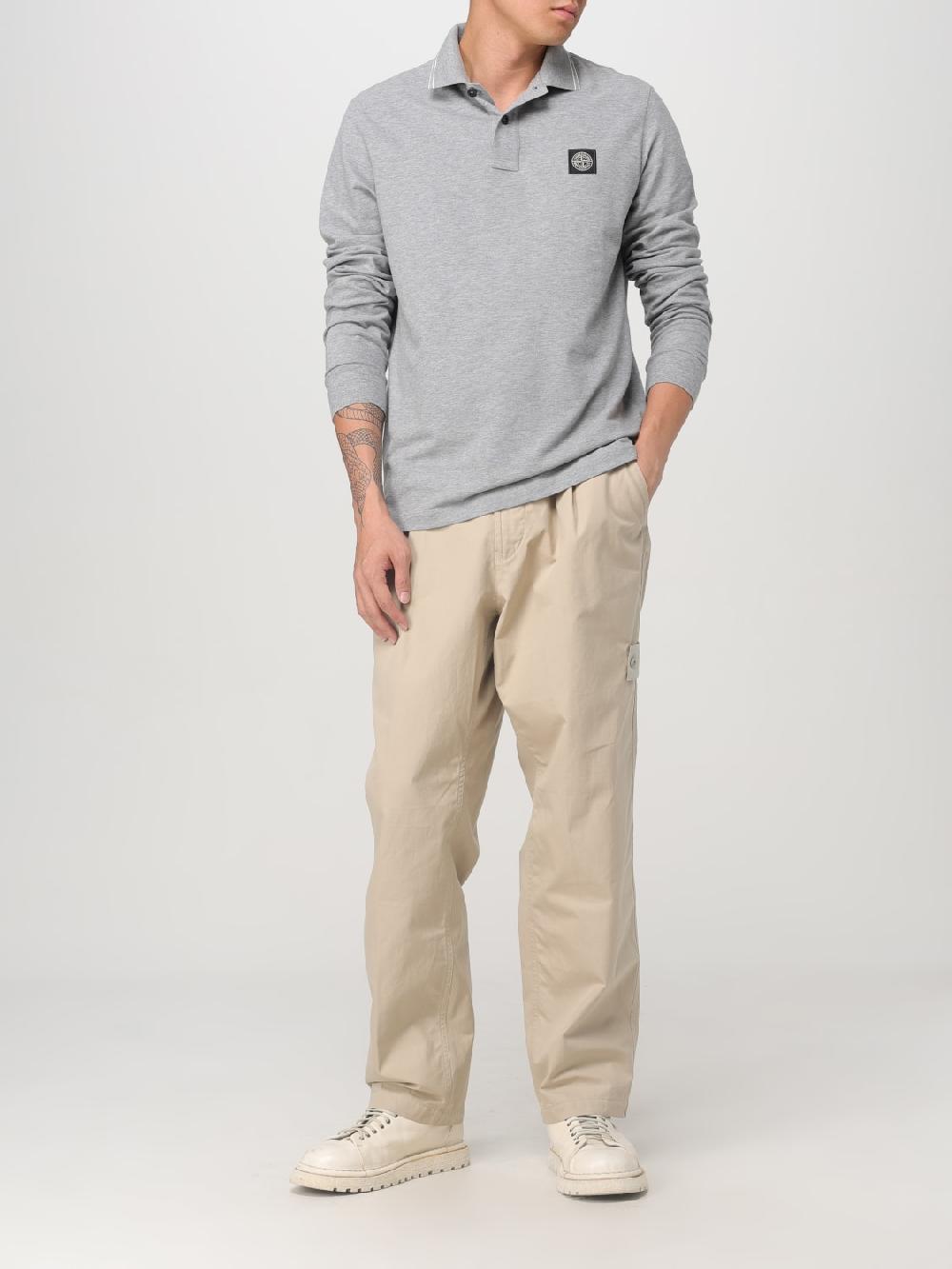 Giglio Polo Stone Island in cotone I Più Venduti