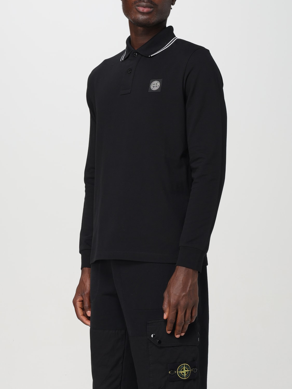 Giglio Polo Stone Island in cotone Vendite Flash