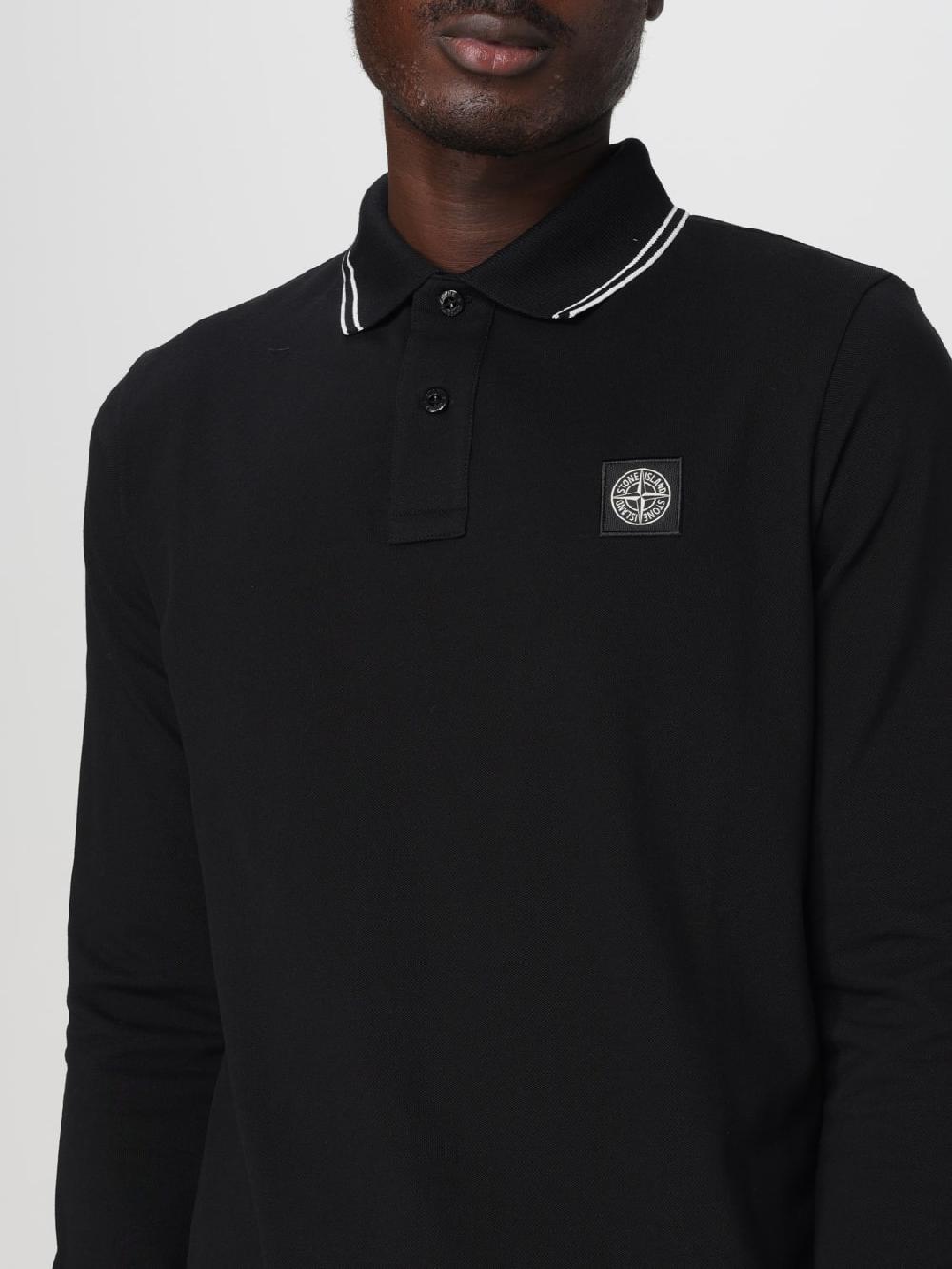 Giglio Polo Stone Island in cotone Vendite Flash