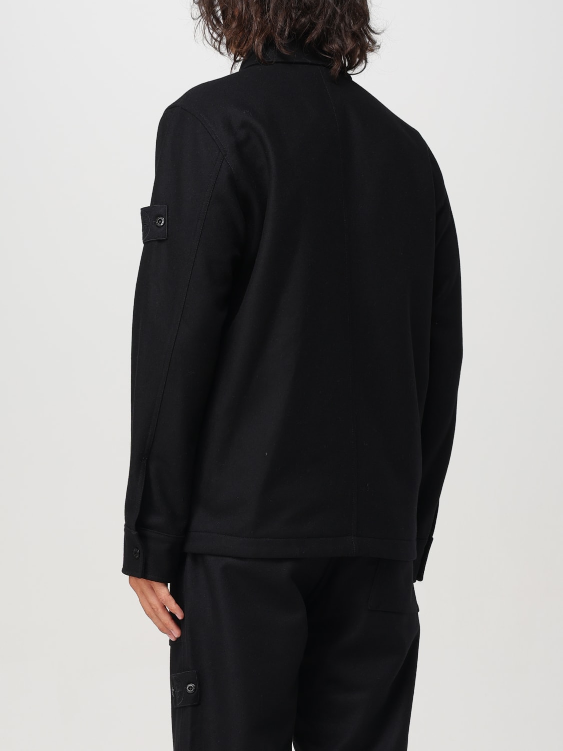 Giglio Overshirt Stone Island in misto lana Spedizione Gratuita