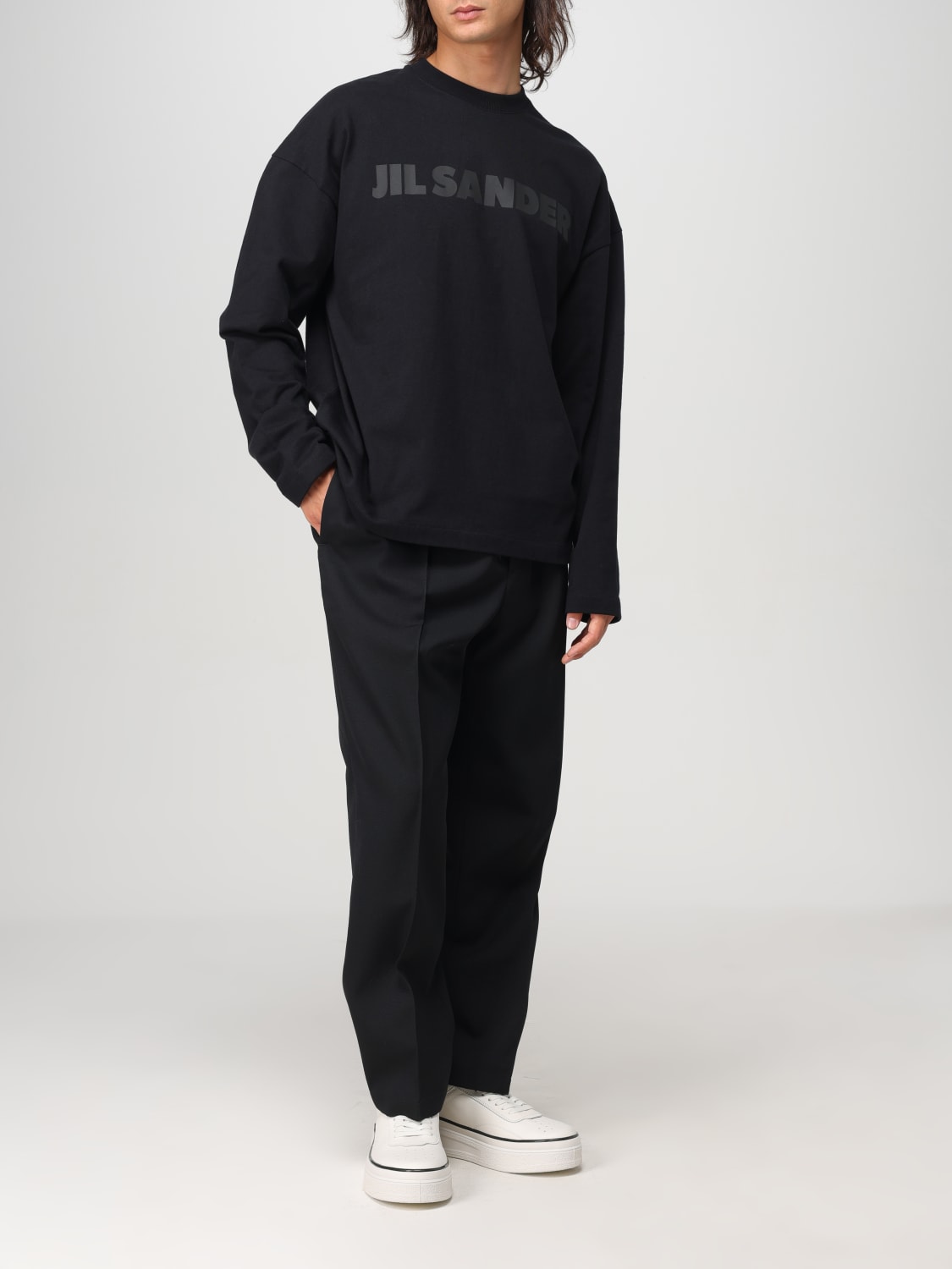 Giglio Maglia Jil Sander in cotone con stampa logo Negozi Online